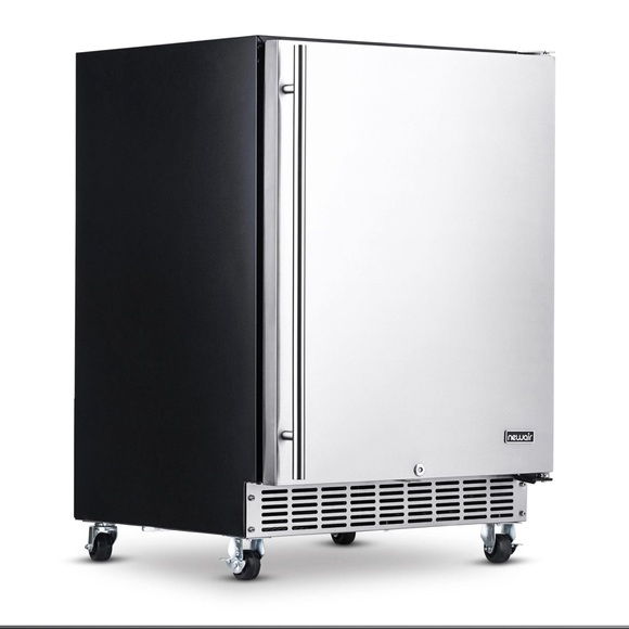 Newair 24” Outdoor Fridge Weatherproof Stainless Steel with Auto-Closing Door - Picture 1 of 9